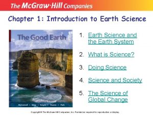 Chapter 1 introduction to earth science