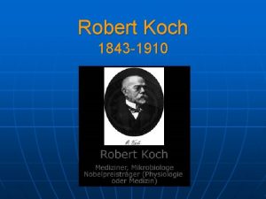 Lebenslauf robert koch