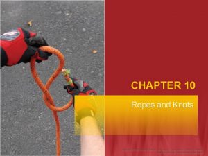 Types of ropes used in the fire service