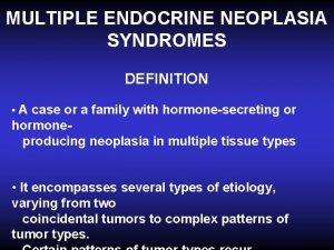Multiple endocrine neoplasia type 2