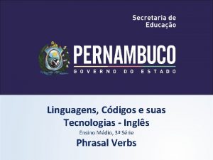 Linguagens Cdigos e suas Tecnologias Ingls Ensino Mdio