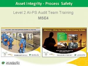 Asset integrity process safety management