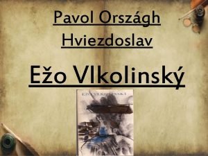 Pavol Orszgh Hviezdoslav Eo Vlkolinsk Vydavatestvo Slovensk vydavatestvo