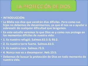 Dios no nos desampares
