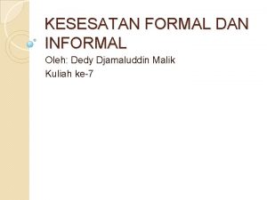 Contoh kesesatan formal