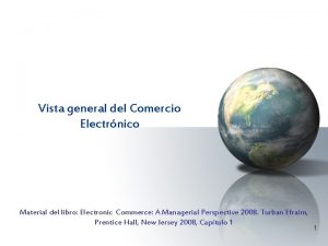 Vista general del Comercio Electrnico Material del libro