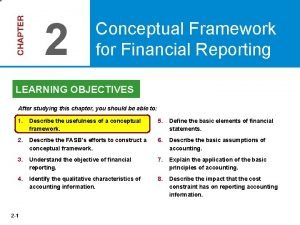 Objectives of conceptual framework