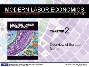 MODERN LABOR ECONOMICS 12 TH EDITION THEORY AND