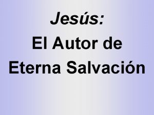 Autor de eterna salvación