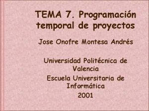 Supuestos y dependencias de un proyecto