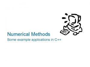 C++ program for numerical differentiation