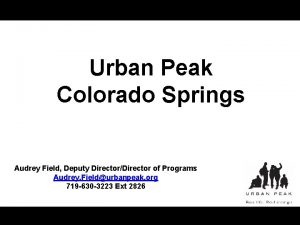Urban peak colorado springs