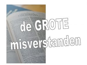 misverstand 1 Alverzoening een ketters begrip GOED Het