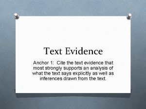Textual evidence sentence starters