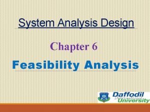 Feasibility report