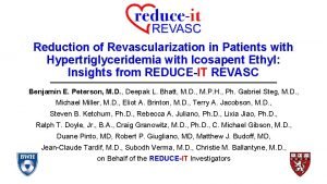 Reduction of Revascularization in Patients with Hypertriglyceridemia with