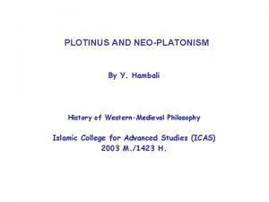 Neoplatonism