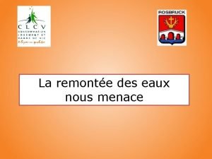 La remonte des eaux nous menace 5 schmas