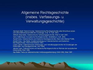 Allgemeine Rechtsgeschichte insbes Verfassungs u Verwaltungsgeschichte Hermann Baltl