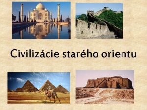 Civilizcie starho orientu Voda prina ivot udia sa