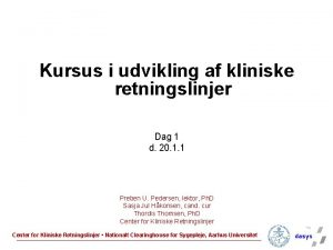 Center for kliniske retningslinjer