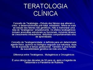 Teratologia