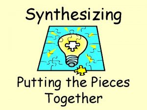 Summarizing vs synthesizing