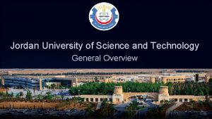 Jordan university of science and technology ranking