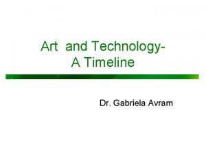 Digital art history timeline