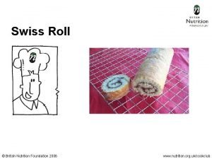 Swiss Roll British Nutrition Foundation 2006 www nutrition