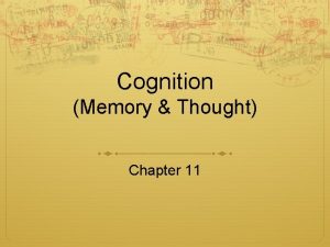 Memory thought