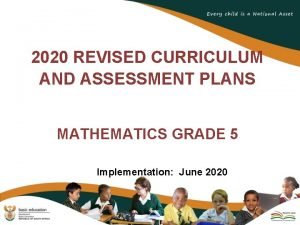 2021 revised curriculum and assessment plans