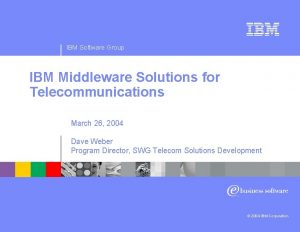 Ibm middleware software