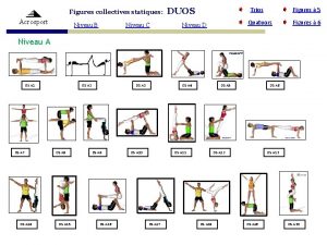 Figures collectives statiques Acrosport Niveau B Niveau C