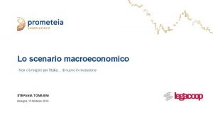 Lo scenario macroeconomico Non c respiro per lItalia