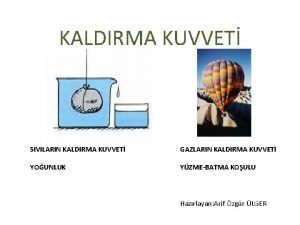 Zeplin kaldırma kuvveti