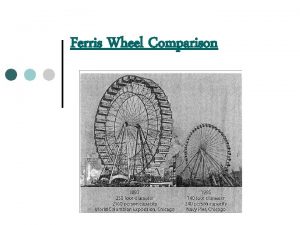 Ferris Wheel Comparison Worlds Fair Ferris Wheel Given Ferris Wheel Comparison Worlds Fair Ferris Wheel Given