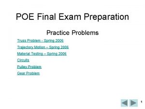 Poe final exam