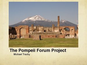 Pompeii forum project