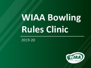 Wiaa rules clinic