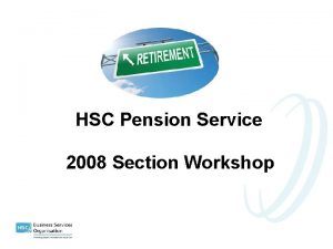 Hsc pension service