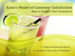 Customer delight model