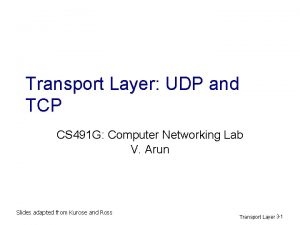 Udp segment structure