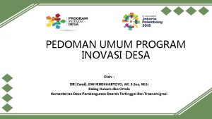 Logo program inovasi desa