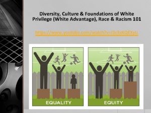 Diversity Culture Foundations of White Privilege White Advantage