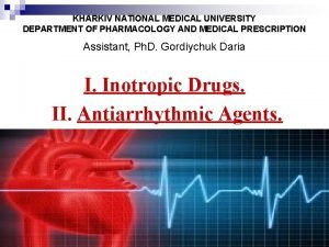 Negative inotropic drugs