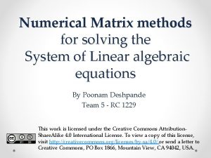 Gauss seidel method