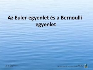 Euler egyenlet