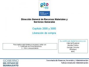 Direccin General de Recursos Materiales y Servicios Generales