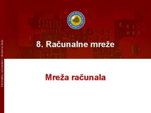 Informatika i raunalstvo strukovne kole 8 Raunalne mree